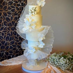 [anastasiya_bakery] Видеоурок «Свадебный с воланами» (Анастасия Политыкина)