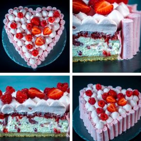 [Pastry-school] Торт Семифредо с ягодами +пирожное Смородиновый брауни. Все включено (Елена Крохмаль)
