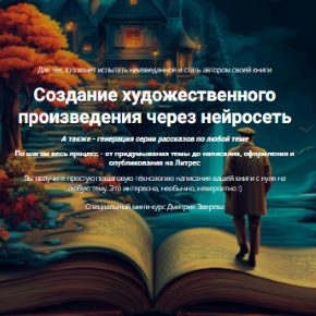 Создание художественного произведения через нейросеть (Дмитрий Зверев)