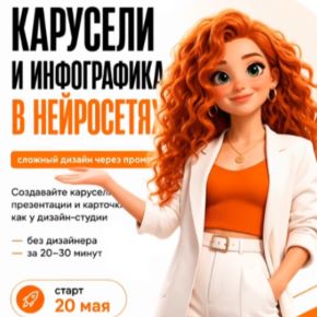 Карусели и инфографика в нейросетях (Светлана Стрижакова)