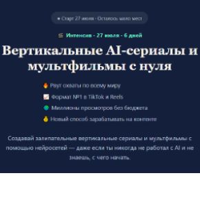 [Анна Пронченко, Марина Соль] Вертикальные AI-сериалы и мультфильмы с нуля (2026)