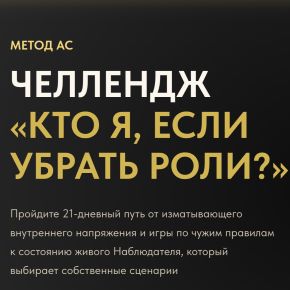 Челленж «Кто я, если убрать роли?». Тариф Стандарт (Ашот Саркисян)