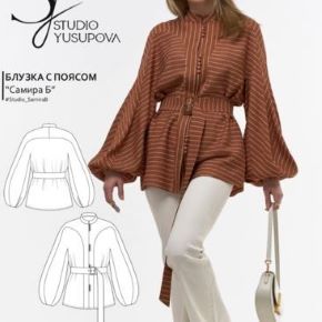[Кристина Юсупова] Блузка Самира Б. Размер 44-48. Рост 162-166 (2026)