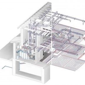 [Reegigroup][Риджи групп] Создание BIM модели коттеджа. ТМ, ОВ и ВК