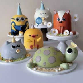 [lambina.cake] Милые Зверушки. Торты в виде животных (Елена Ламбина)