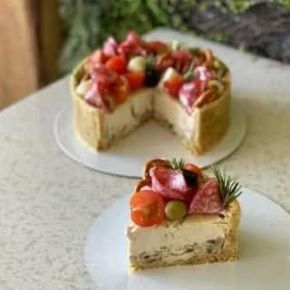 Чизкейк Куриный жульен (brutal_cakes)