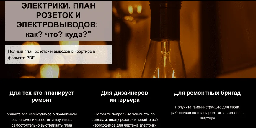 Гайд "Чертежи электрики. План розеток и электровыводов: как? что? куда?" (Денис Шамсутдинов) 2022