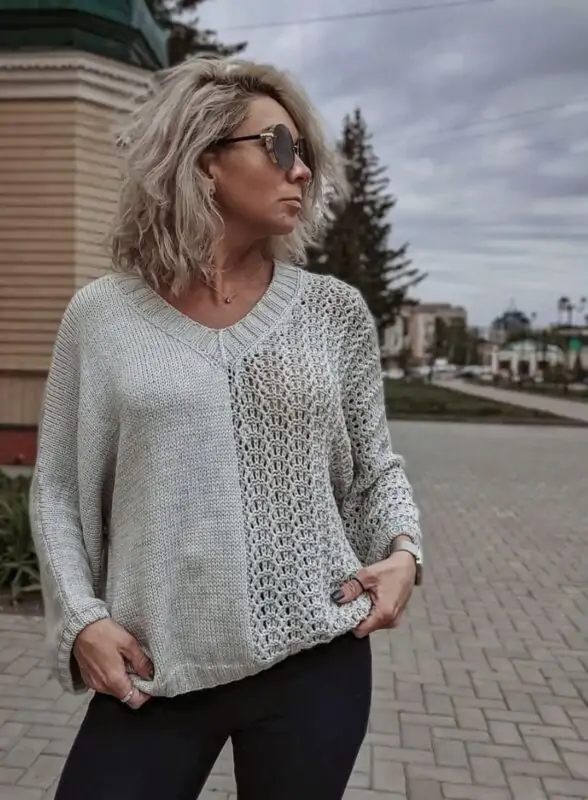 Пуловер "Duo" (nataknitwear)
